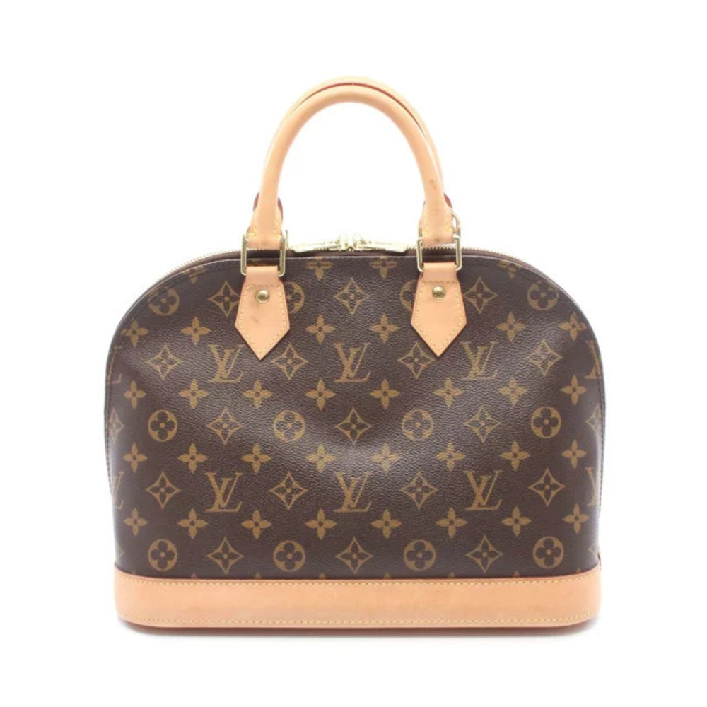 Louis Vuitton Alma handbag canvas leather Monogram brown